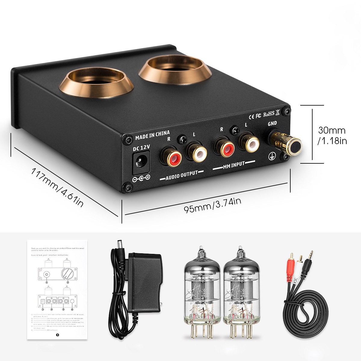 Douk Audio T3 PRO MM フォノ ステージ プリアンプ Mini ステレオ