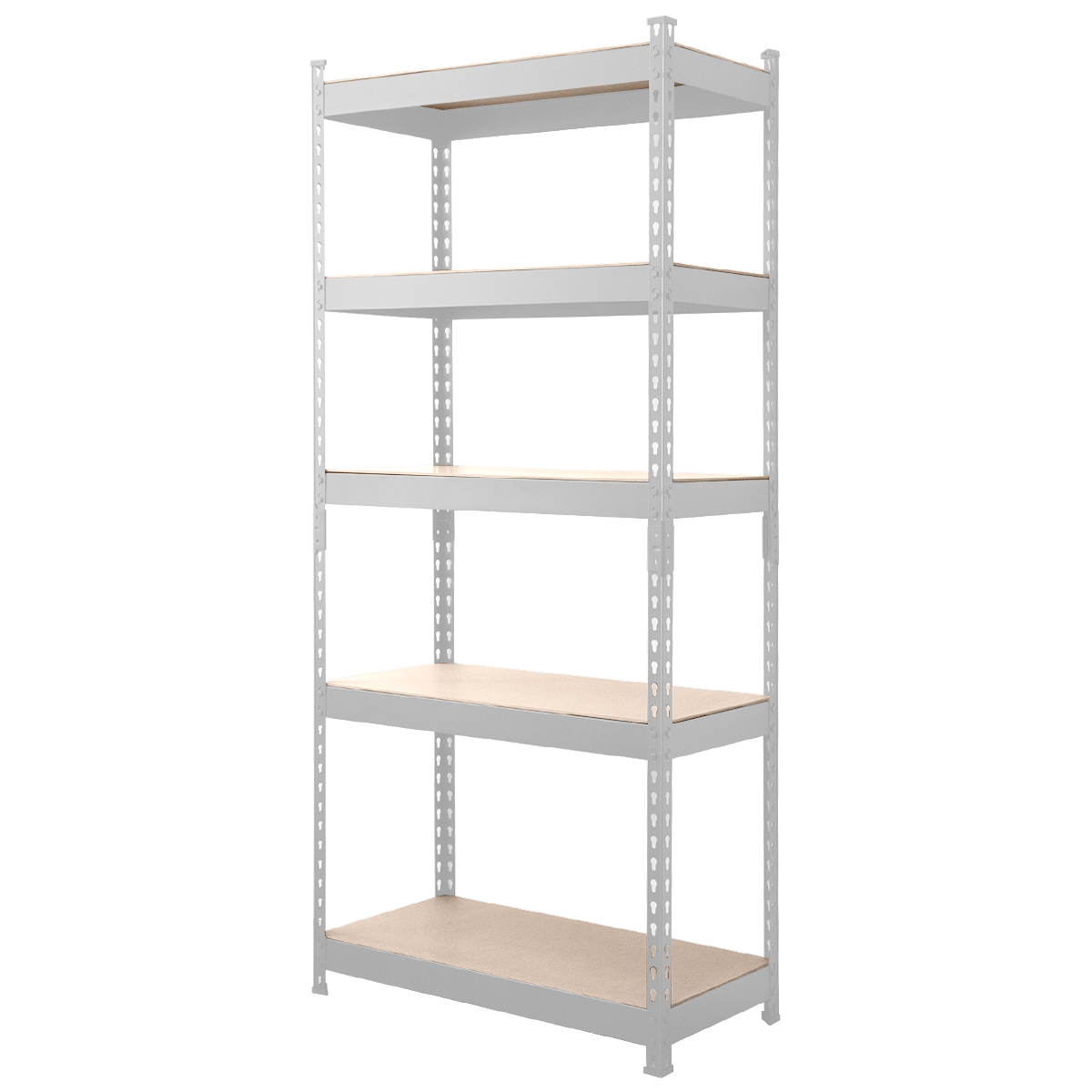 WEIMALL（ウェイモール） オープンラック 白 5段 スリム 幅80 棚