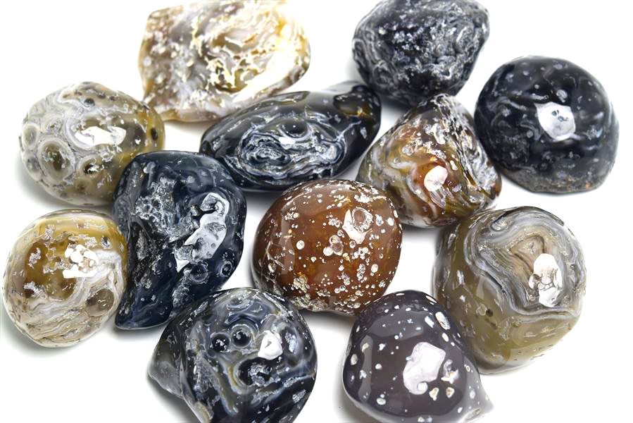 水入り瑪瑙 種類お任せ (約90g~100g) メノウ ジオード ウォーター