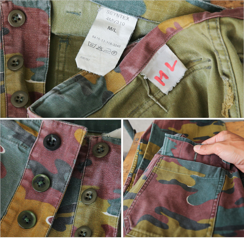 MILITARY（ミリタリー） 実物 USED ベルギー軍 M-90 ジグソーカモ