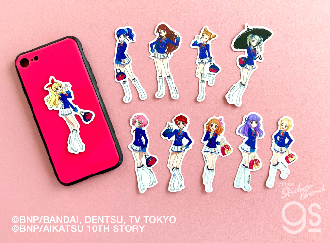 アイカツ！ ダイカットステッカー 一ノ瀬かえで 制服 アイドル アニメ
