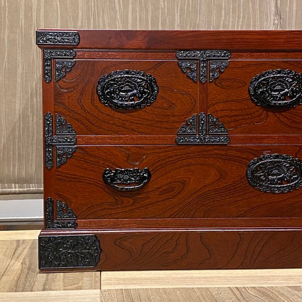 タンス 民芸 民芸家具 完成品 民芸箪笥 幅105 2段 国産 日本製 民芸