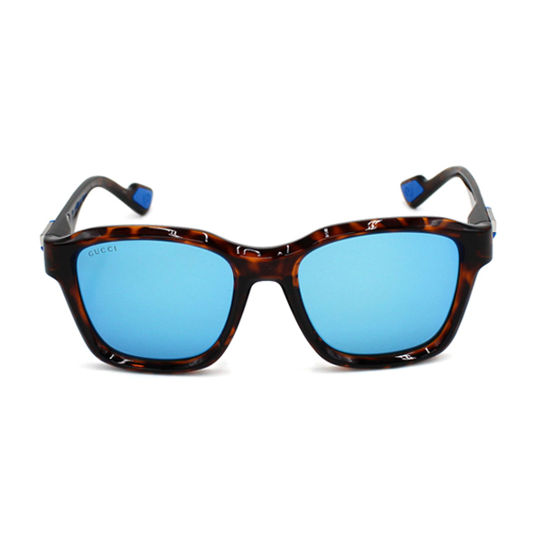 GUCCI（グッチ） サングラス ユニセックス ハバナ×ブルー(ミラーレンズ