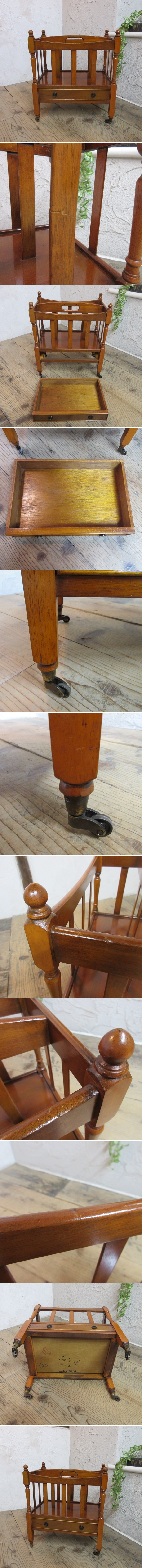 イギリス アンティーク 家具 マガジンラック カンタベリー 楽譜入れ