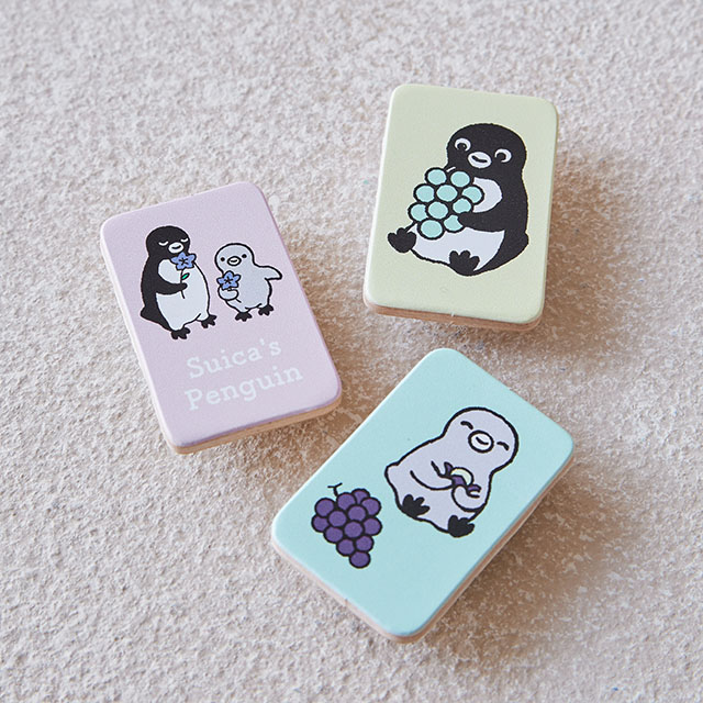 Suicaのペンギン ウッドマグネットセット（パープル）:オレンジページ