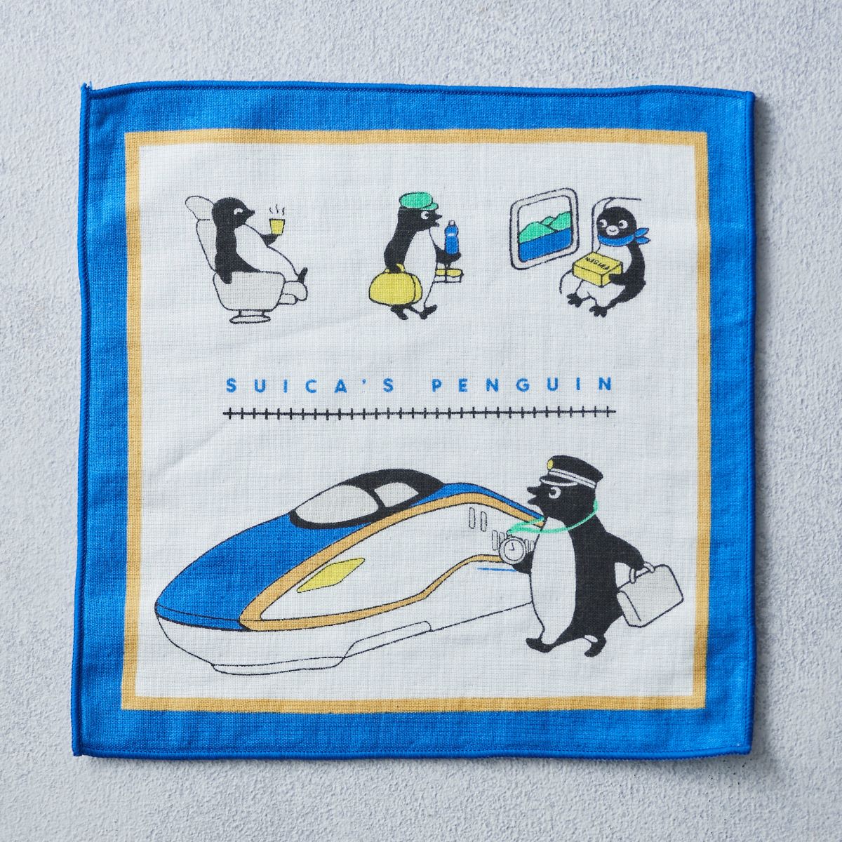 Suicaのペンギン ガーゼハンドタオル（鉄道シリーズ・かがやき