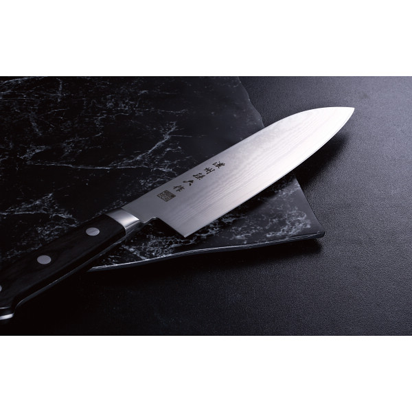 濃州孫六作 口金付ダマスカス三徳包丁 | シャディギフトモール