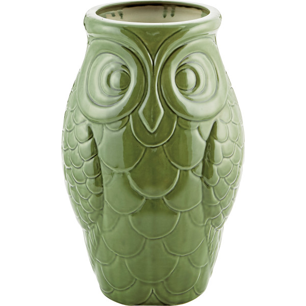 陶器傘立て フクロウグリーン | シャディギフトモール