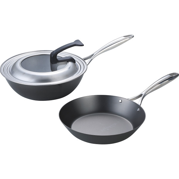 窒化加工 鉄フライパン（24cm）＆鉄深型フライパン（26cm