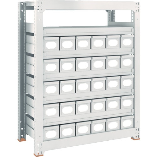 トラスコ中山 TRUSCO スチールラック M3型中量棚 H1200 スチール引出付