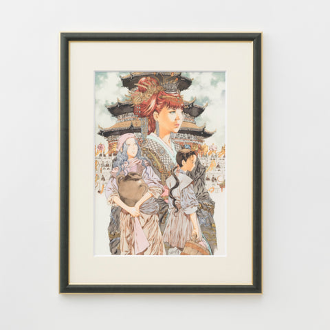 十二国記」山田章博 複製原画『風の万里黎明の空』（上）【再販