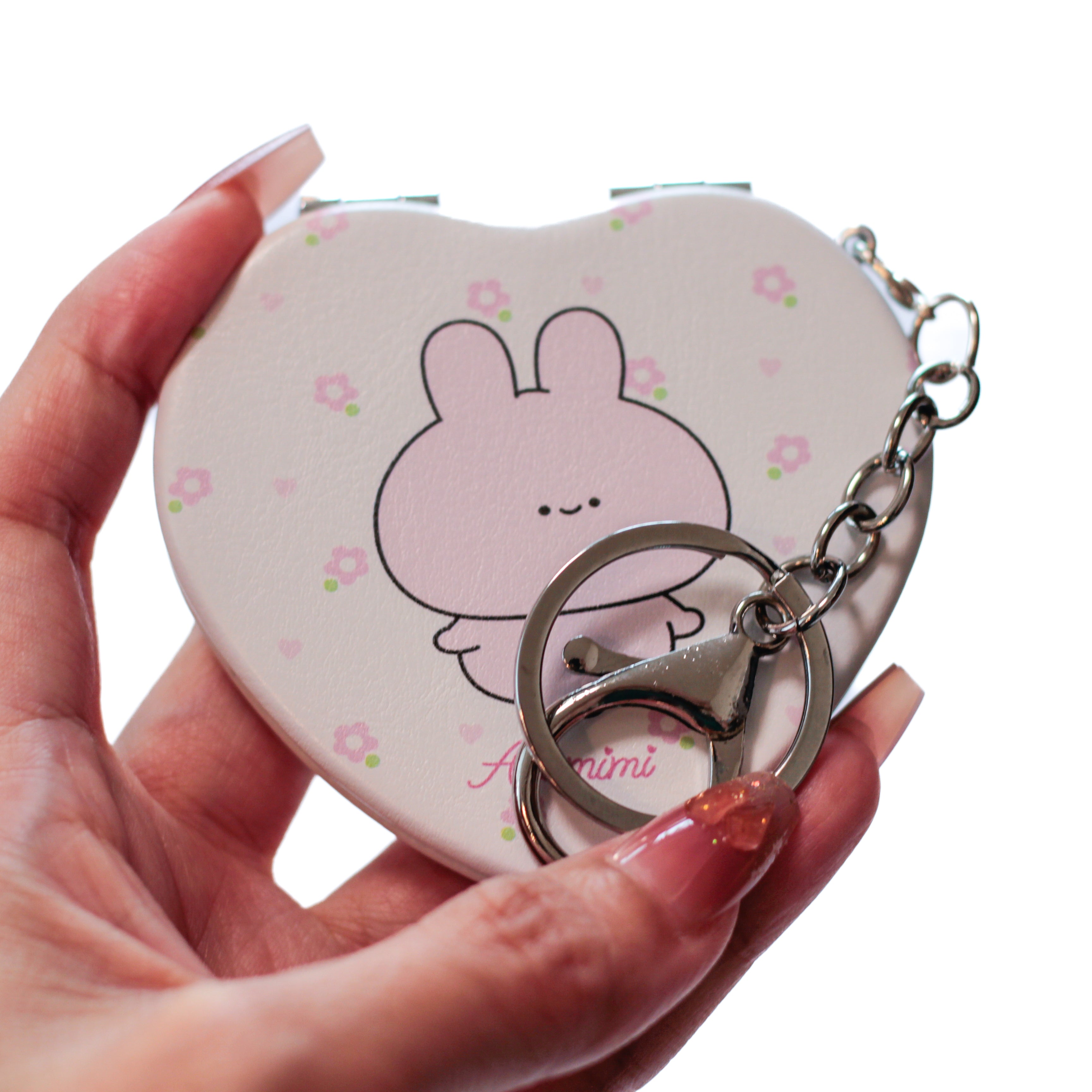 あさみみちゃん】ハートコンパクトミラー【11月中旬発送