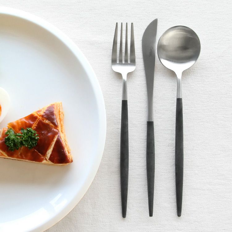 kana GOA ブラック＆シルバー ディナー3種+レスト 計10点 kana GOA