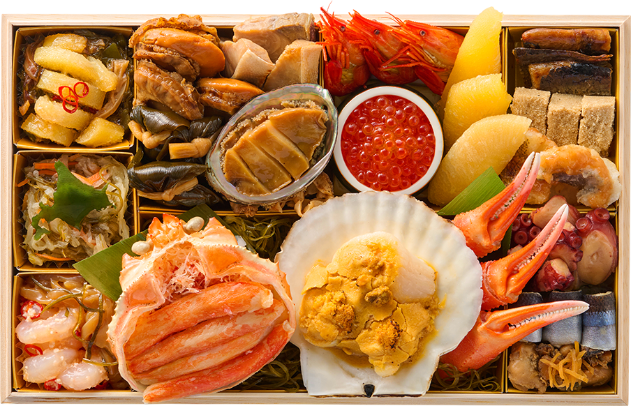 美しい国から」 北海オードブル重【海鮮和風一段重】 | 2026年おせちの