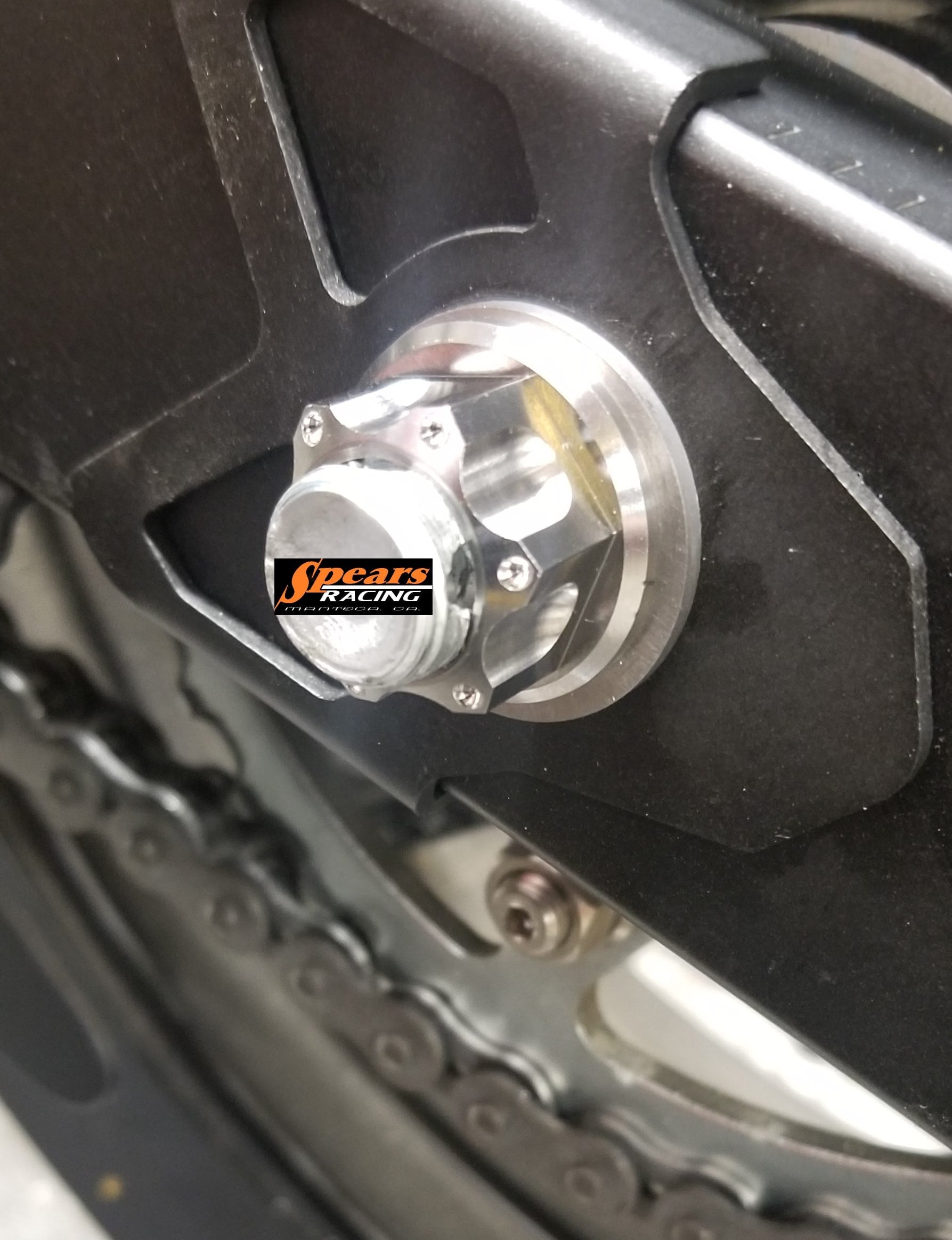 Ninja ZX400RR Titanium Rear Axle Nut Kit Spears Racing