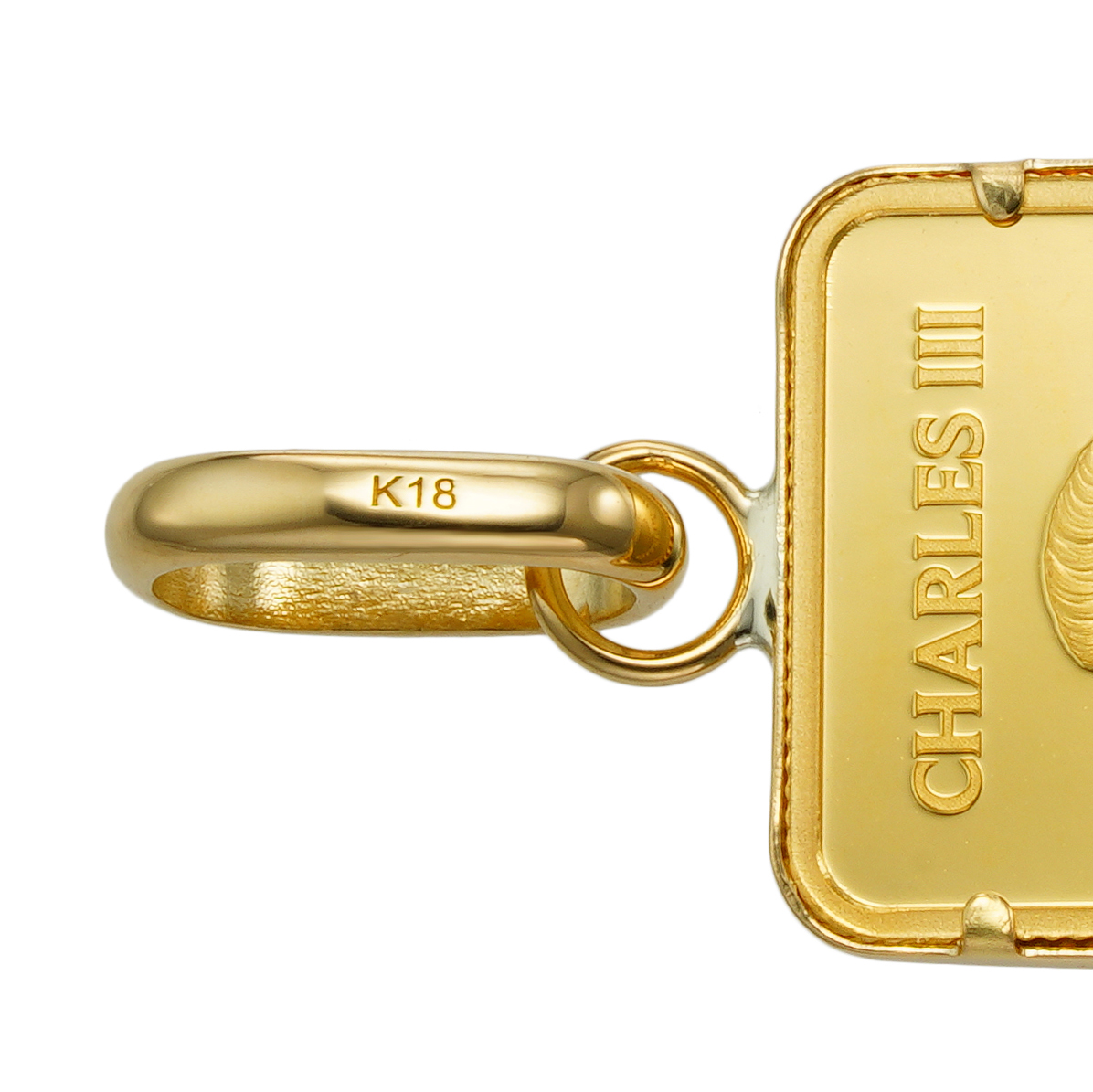 K24 純金 コイン ペンダント タロットカード XXI 世界 2g シンプル