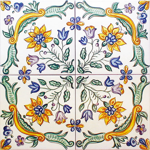 壁面装飾タイル｜手描きタイルの販売｜スペインタイルアート工房