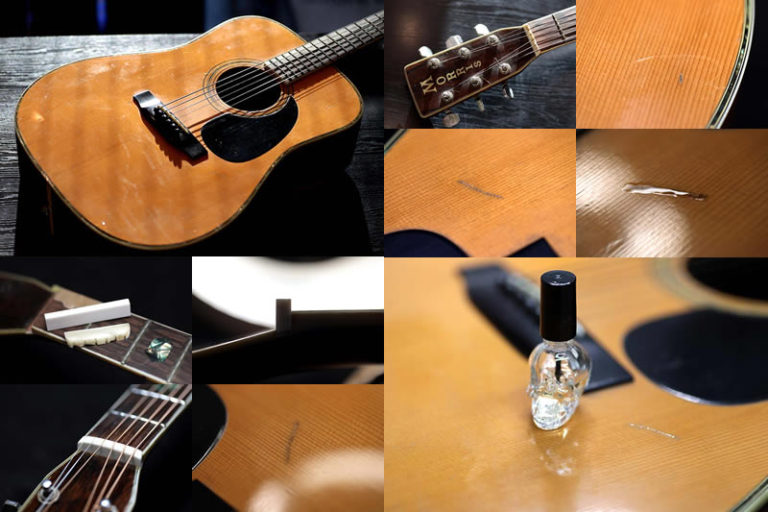 Morris W-40 – 傷タッチアップ、ナット交換│SPREAD SOUND スプレッド