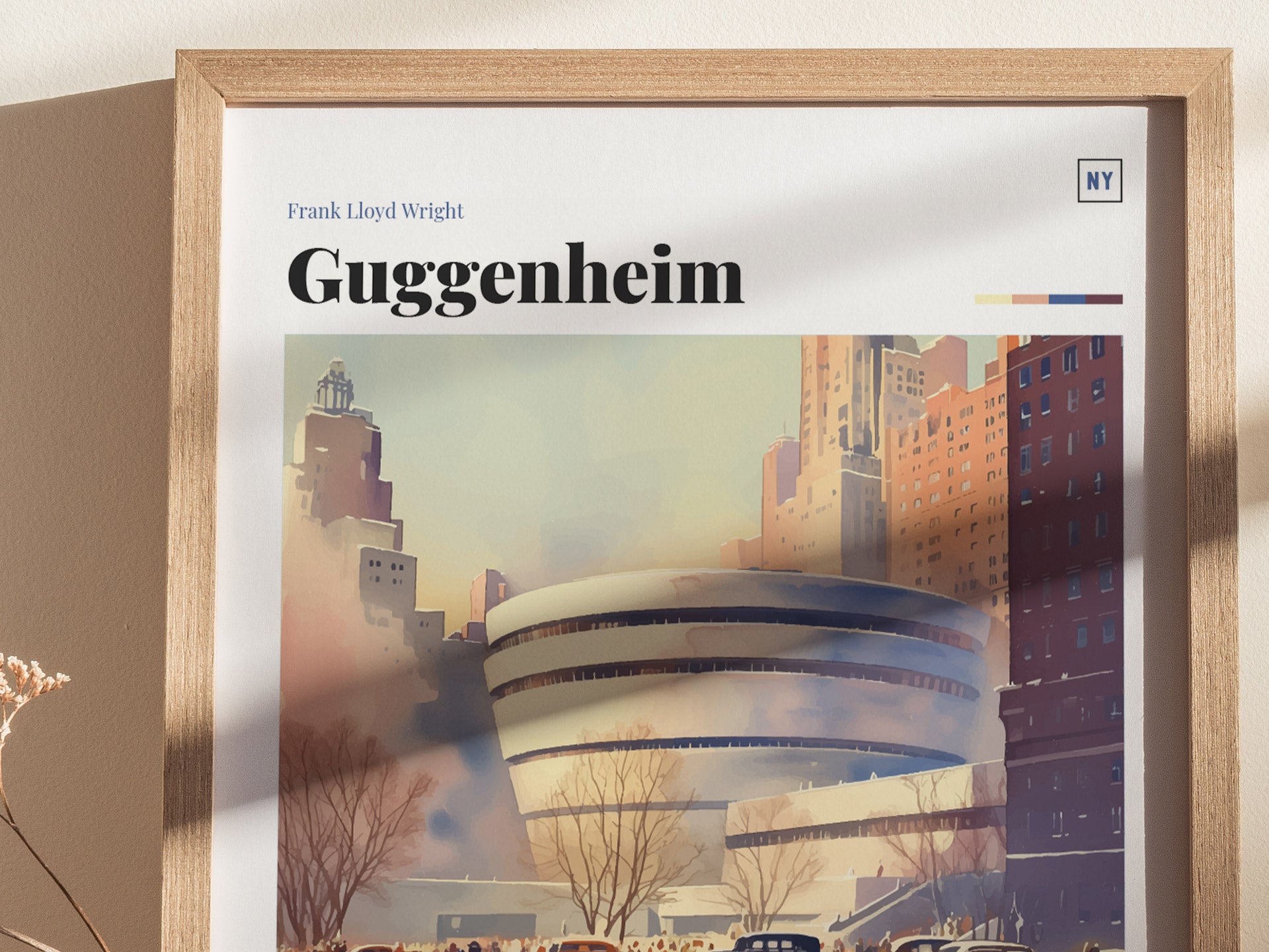Guggenheim Museum Architecture Poster | Frank Lloyd Wright Wall