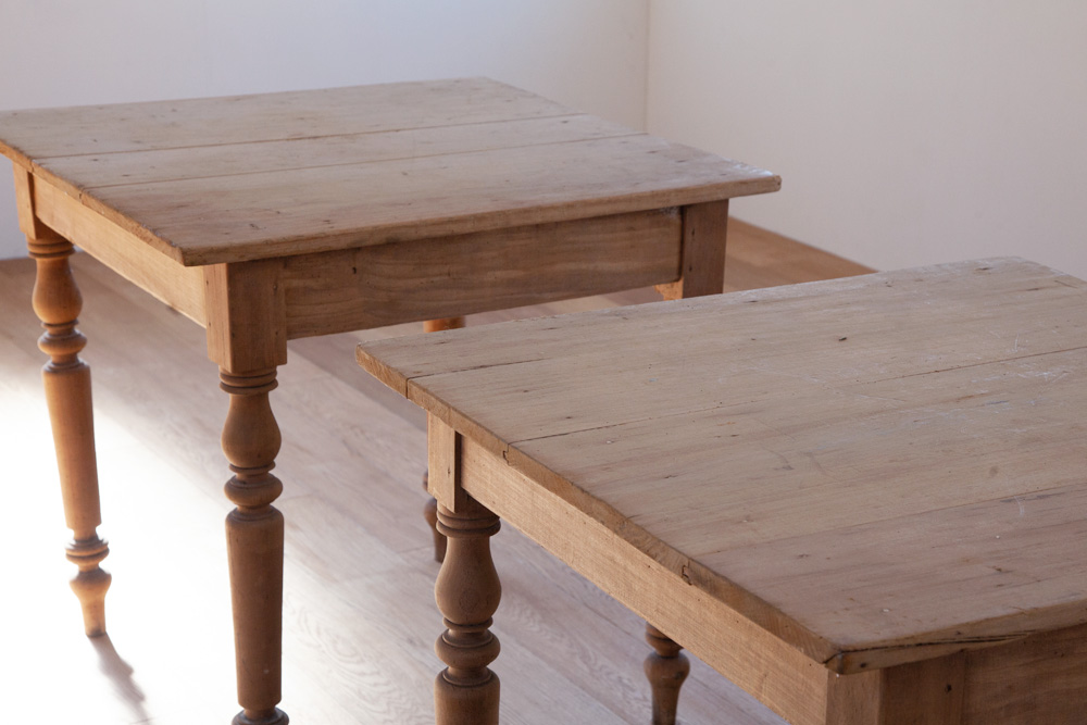 stoop | Antique Square Pine Table