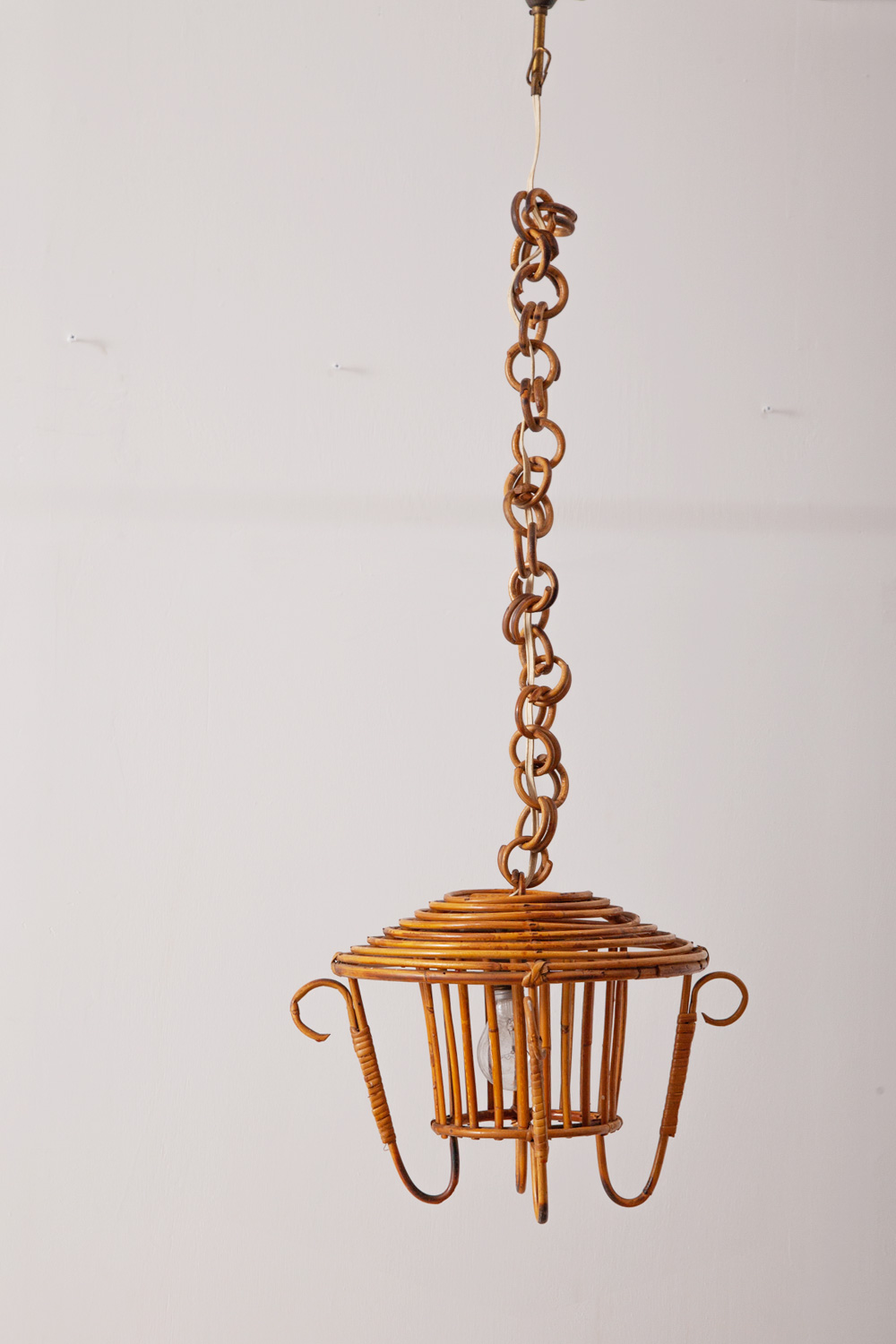 stoop | French Vintage Rattan Pendant Light