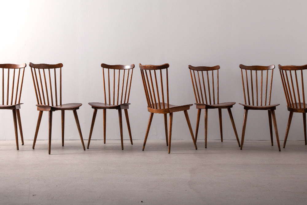 stoop | Windsor Spokeback Cafe Chairs for BAUMANN