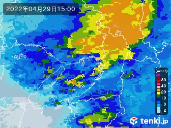 大阪府の過去の雨雲レーダー(2022年04月29日) - 日本気象協会 tenki.jp