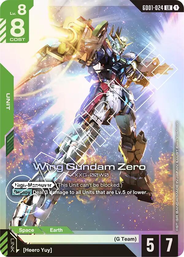 Wing Gundam Zero #GD01-024 Prices | Gundam Newtype Rising