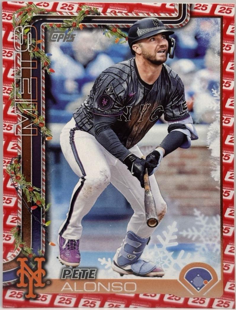 Pete Alonso [25th] #H34 Prices | 2025 Topps Holiday | Baseball Cards