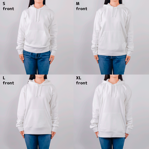 白パーカー（スウェットパーカー）|デザインTシャツ通販【Tシャツ