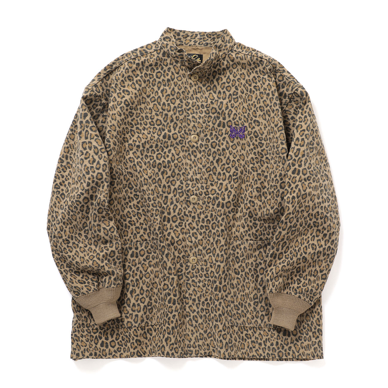 Needles / ニードルズ | Army Shirt - Brushed Sateen - Leopard