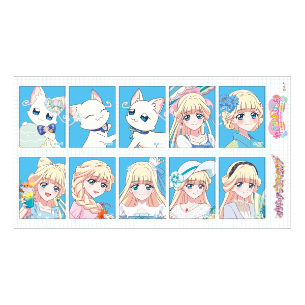 わんだふるぷりきゅあ！】証明写真風デコレーションラベル 猫屋敷ユキ