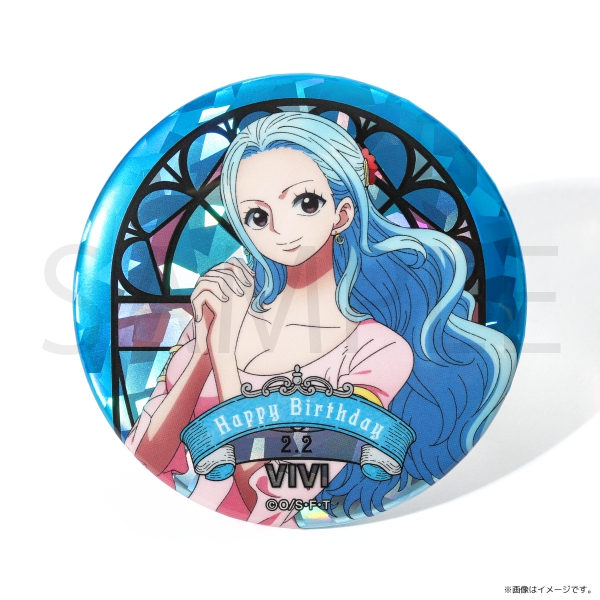 ワンピース】ワンピース HBDステンドグラス風ホログラム缶バッジ[2.2