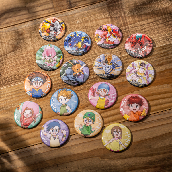デジモンアドベンチャー】缶バッジ イラストレーターコラボ（全19種