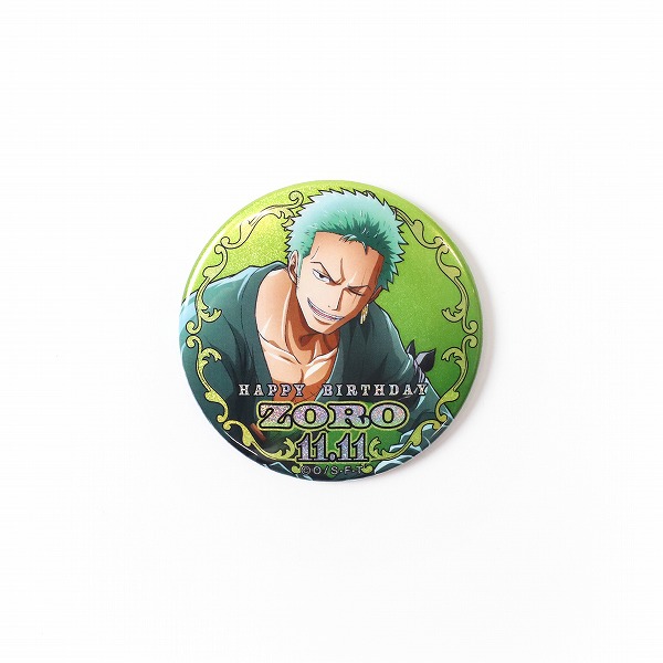 ワンピース】ハッピーバースデーホログラム缶バッジ［11.11 ゾロ