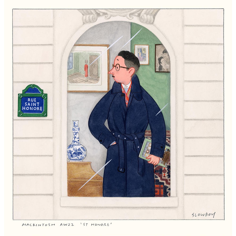 直筆サイン入り 複製原画】MACIKINTOSH AW22「St．HONORE」Mr.Slowboy