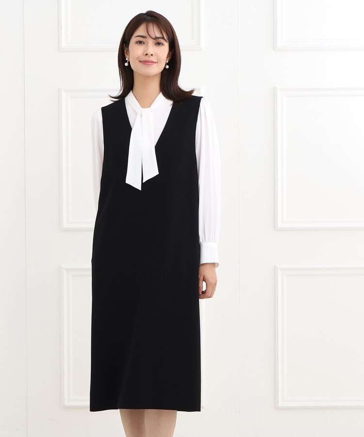 フォーマル/洗える/セットアップ可】ジャンパースカート（ミドル