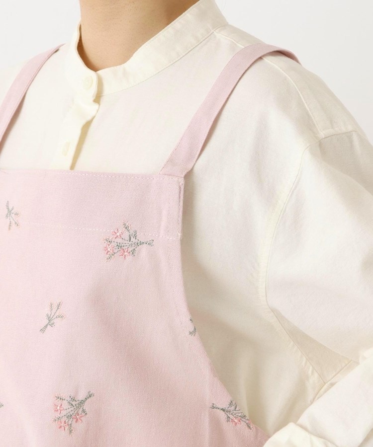 ワンズテラスオリジナル】フラワー 刺繍エプロン X型（エプロン