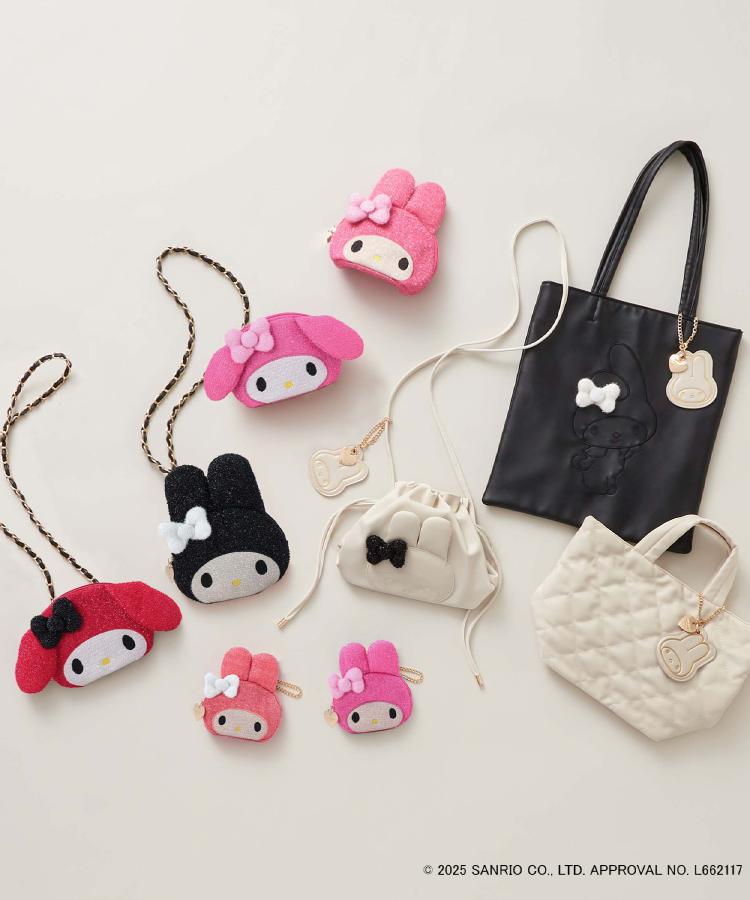 マイメロディ】たれ耳フェイス型2WAYキラキラミニショルダー