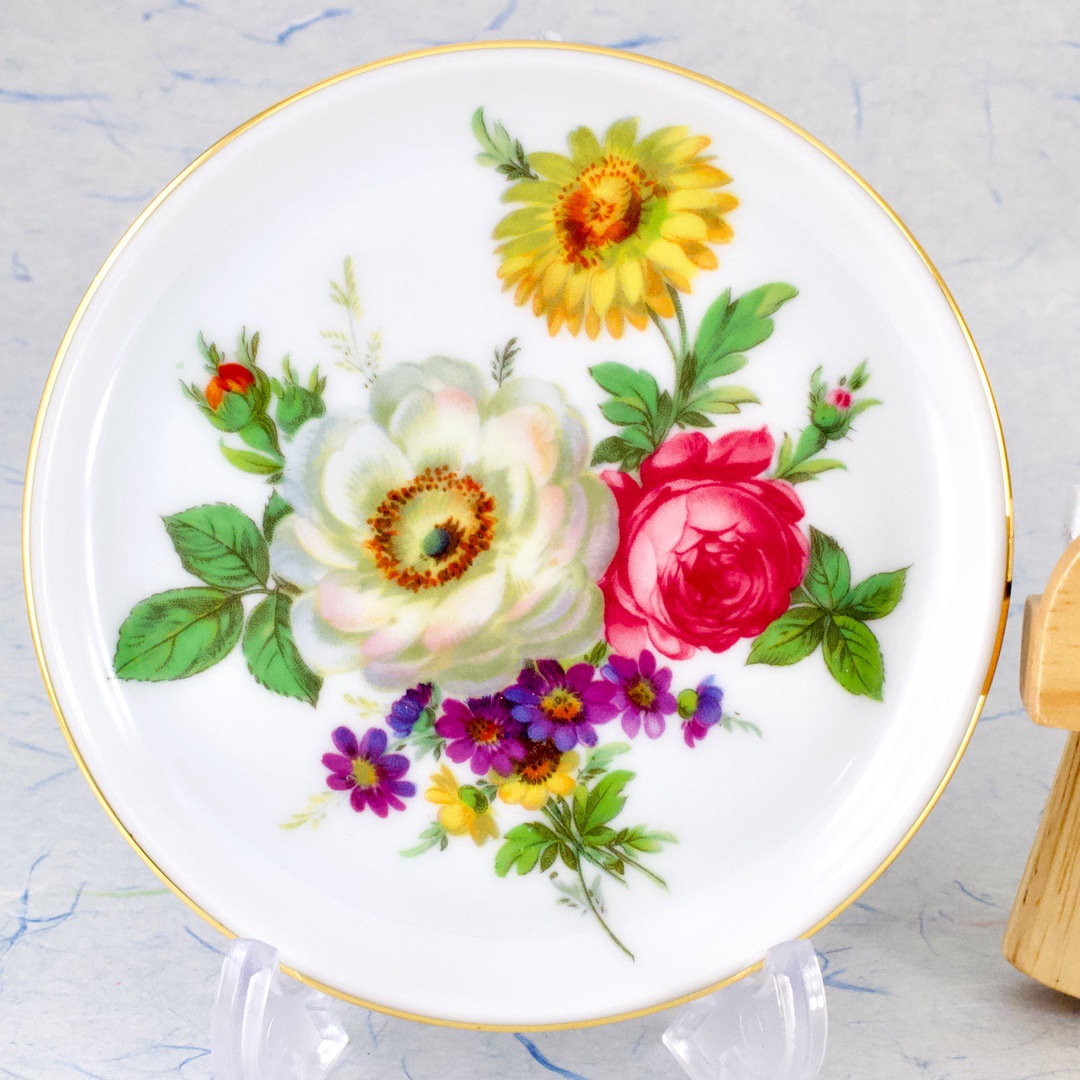 ドイツ フェルステンベルグ（FURSTENBERG） 絵皿 花絵 3枚セット