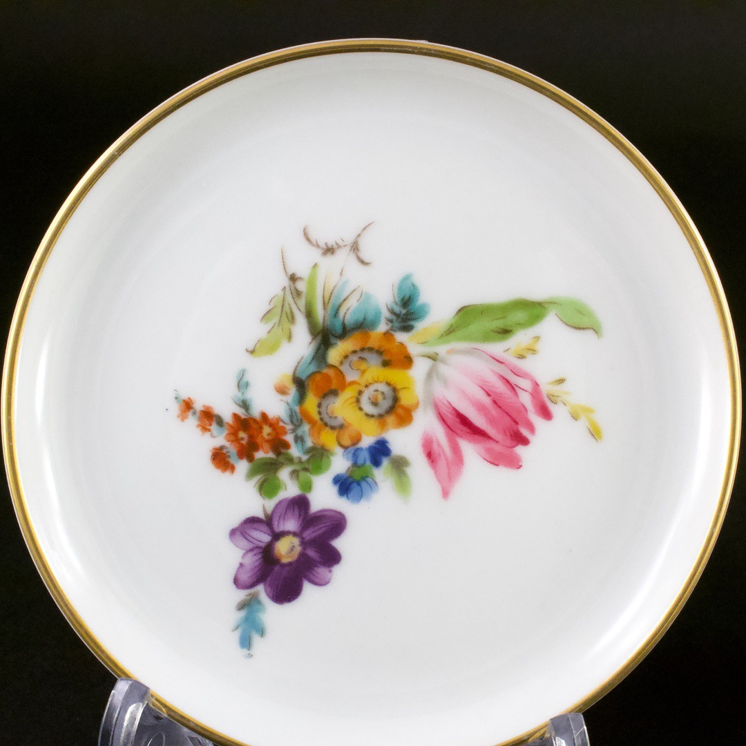 磁器 ドイツ カイザー（KAISER） ミニ絵皿 花絵 401KU 401K 100mm 2枚