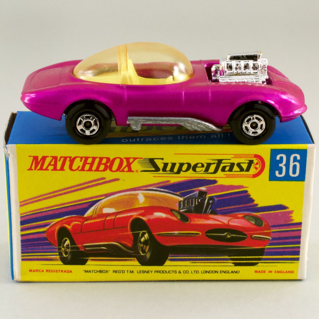 イギリス マッチボックス（matchbox） superfast HOT ROD DRAGUAR 36