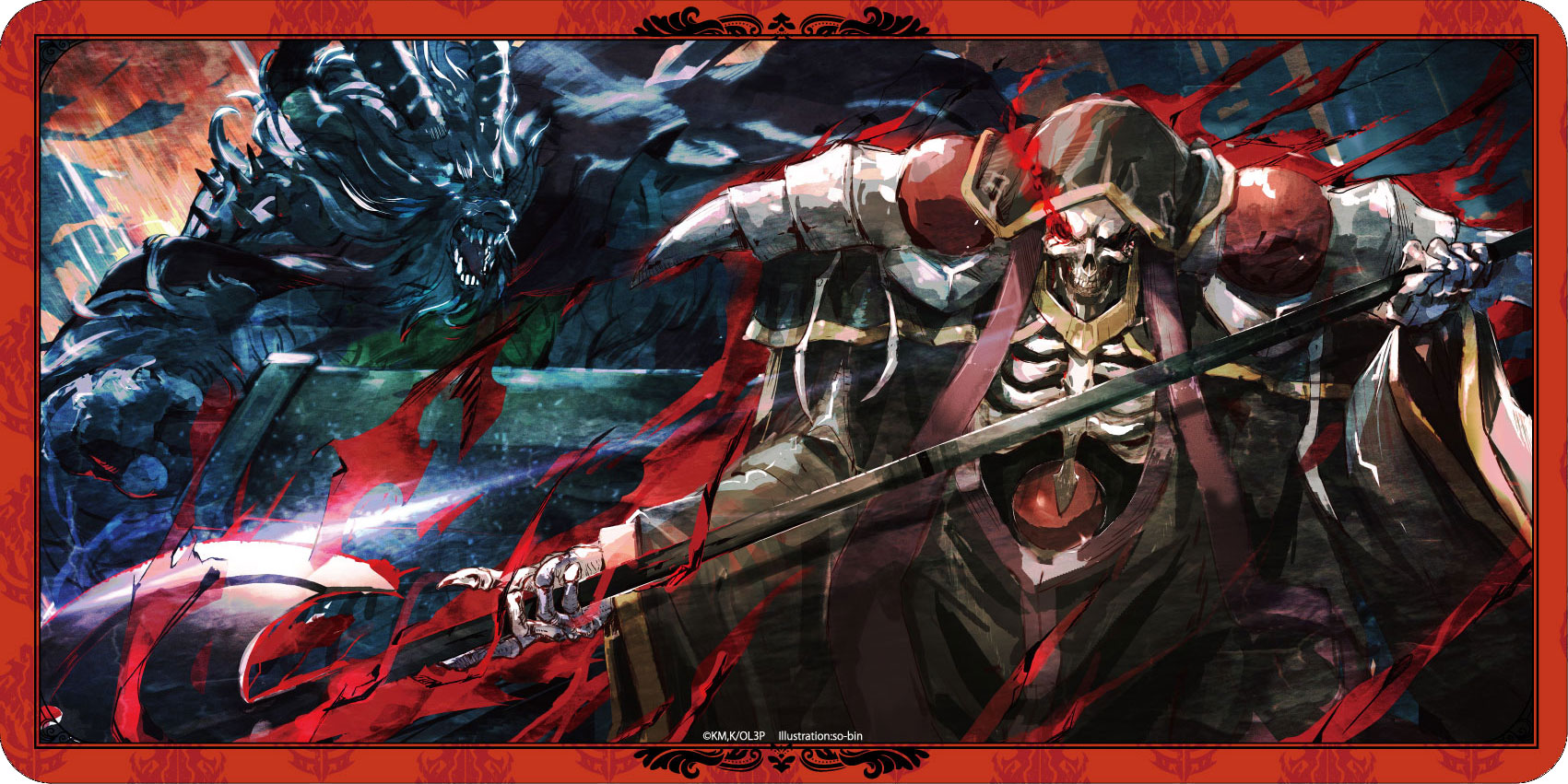 オーバーロード」so-binイラスト ラバープレイマット （決闘）: グッズ