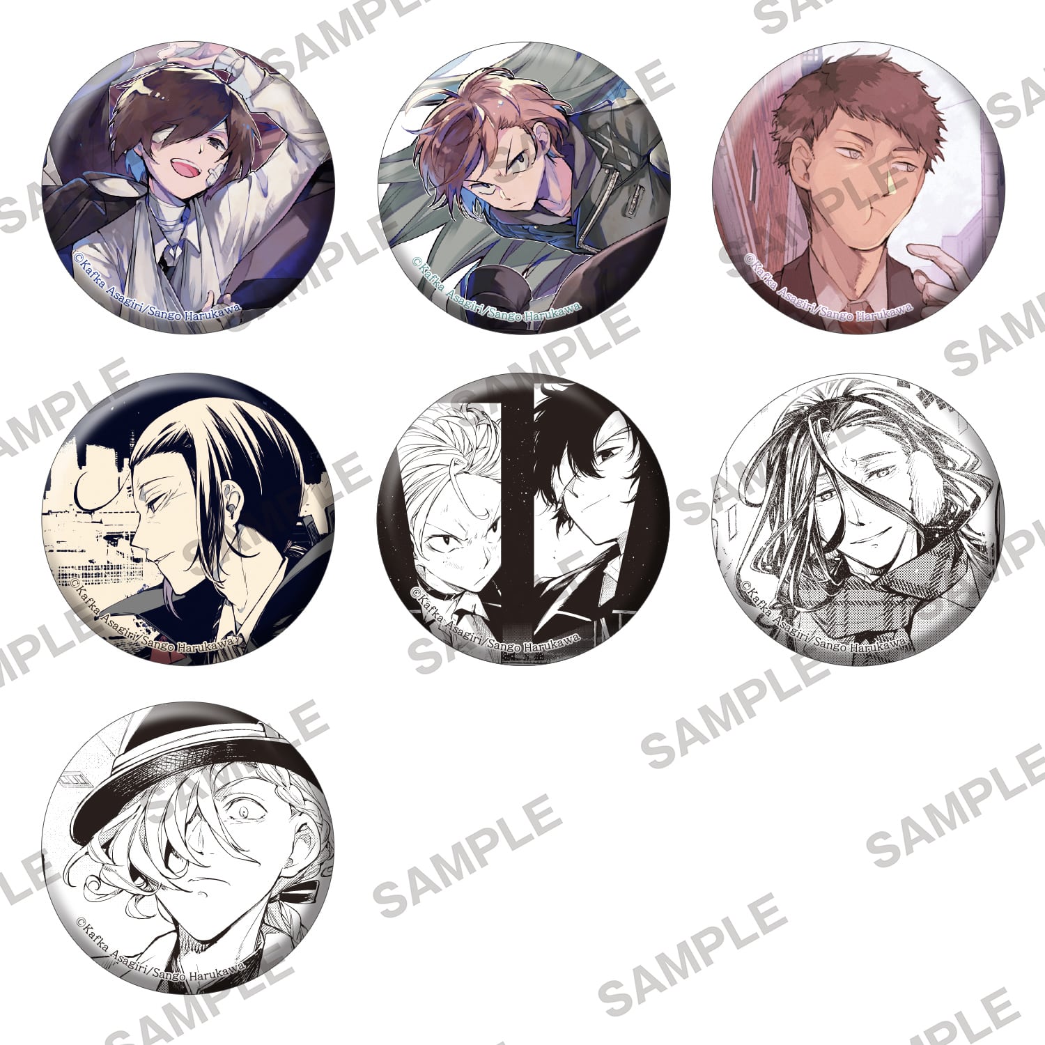 文豪ストレイドッグス』トレーディングホログラム缶バッジ novels ver