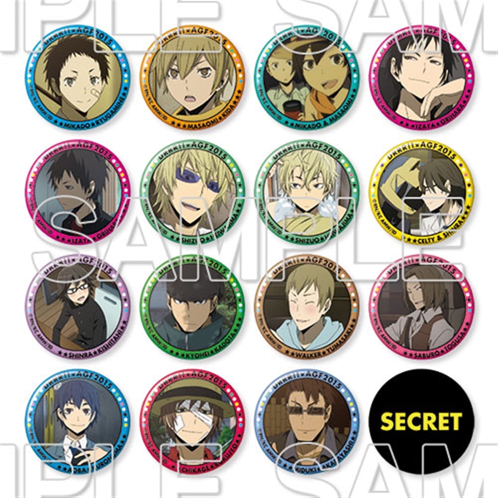 デュラララ!!×2』トレーディング缶バッジ AGF2015【原作20周年復刻版