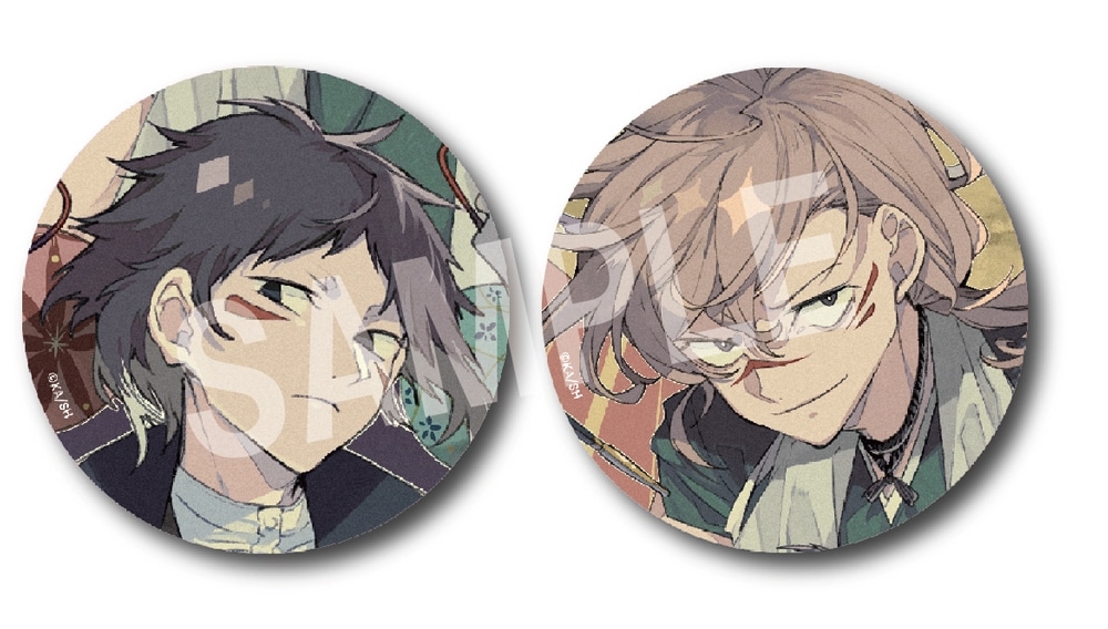 文豪ストレイドッグス」春河35イラスト 缶バッジセット ＜妖之酒宴