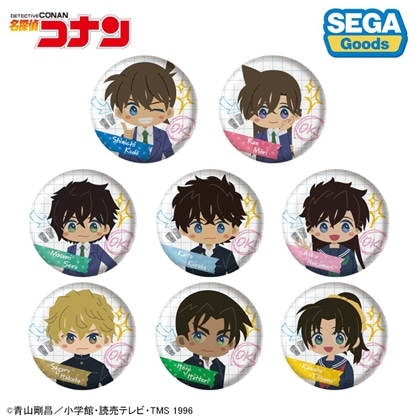 名探偵コナン 缶バッジ（みんなといっしょーせいと・がくせいへんー