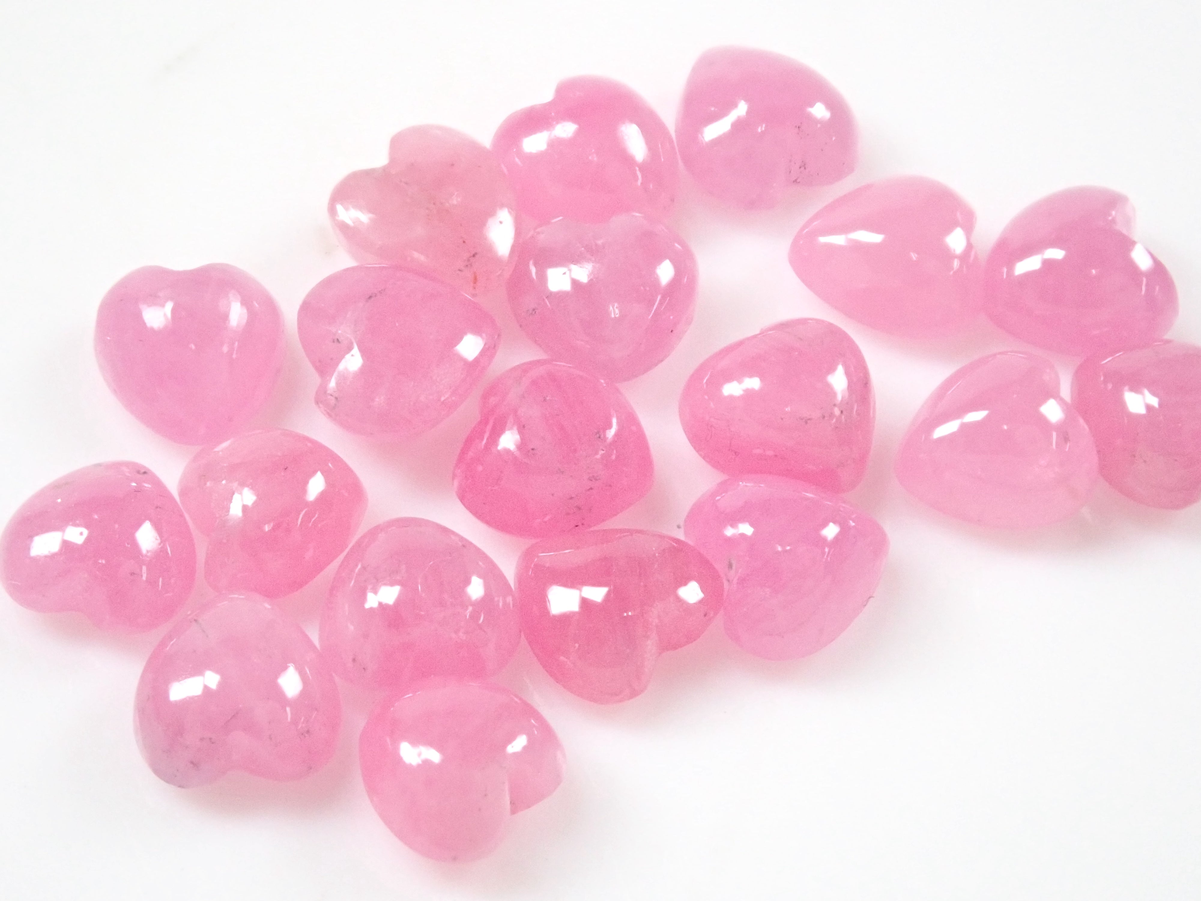 グリーンランド産アイスルビー 1石（ハートシェイプ,4mm,ピンク