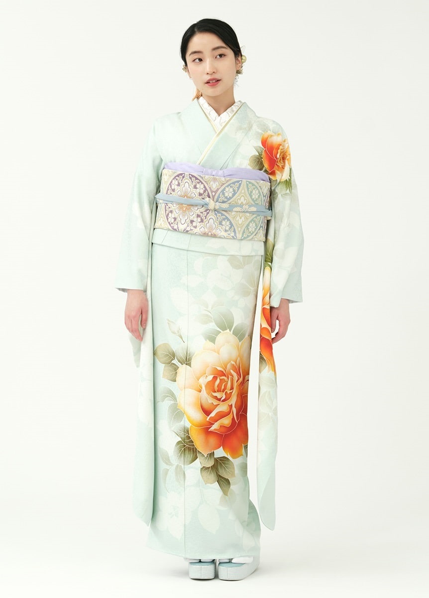 振袖 咲く、薔薇-ミント-（ご予約受注品） | 振袖 | やまとオンライン
