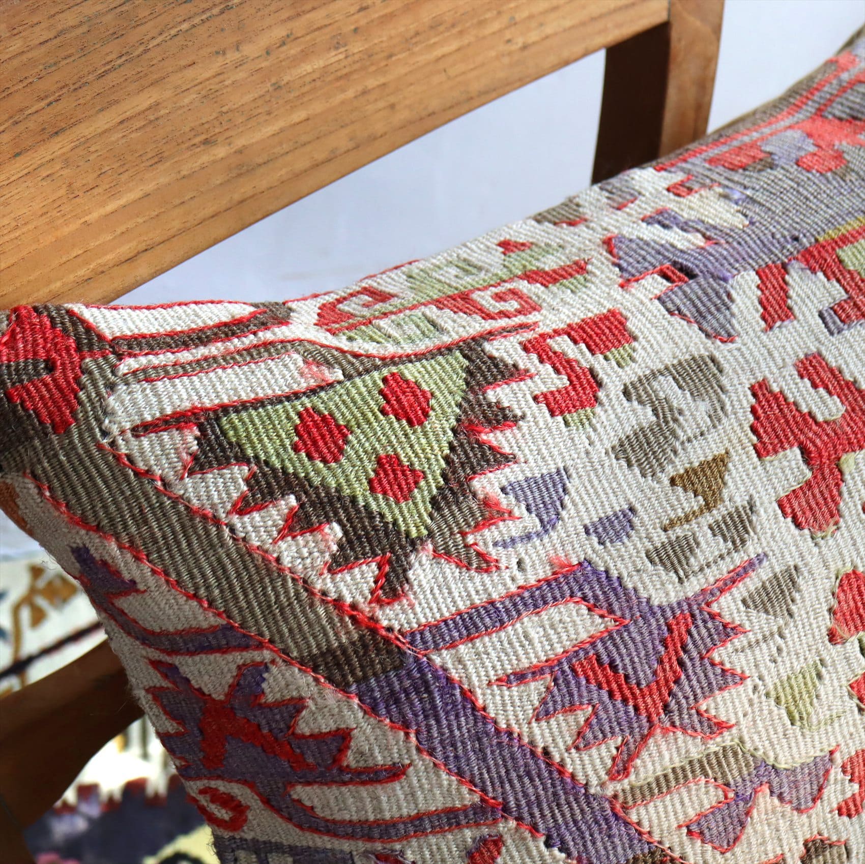 キリムスタイル / クッションカバー 50×40cmサイズ オールドキリム